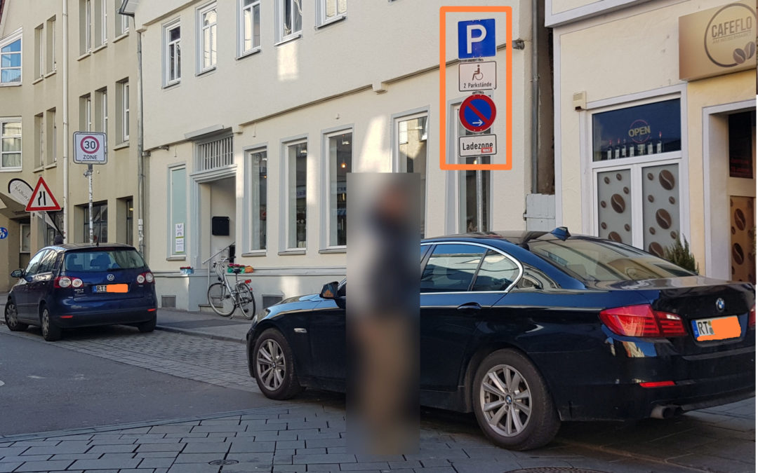 Unberechtigtes Parken auf Behindertenparkplätzen und an Ladestationen